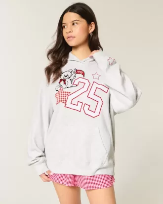 Oversized Varsity Graphic Hoodie