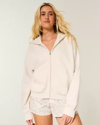 Oversized Zip-Up Hoodie