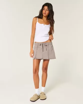 Pleated Mini Skirt