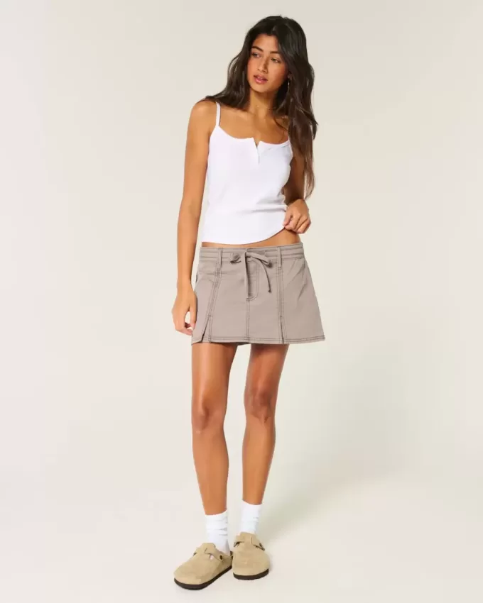 Pleated Mini Skirt
