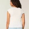 Pointelle Square-Neck Top