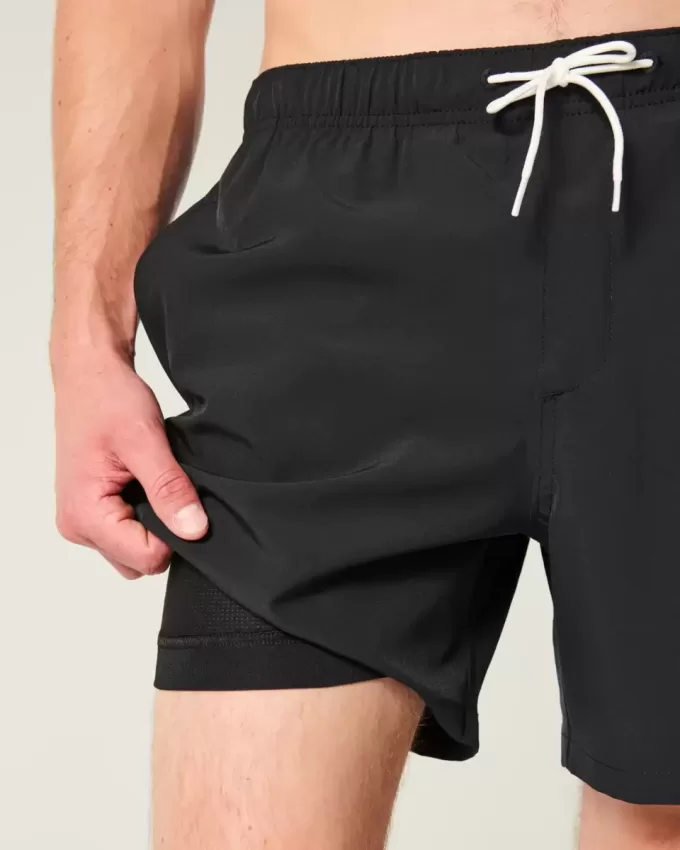 Puerto Viejo Graphic Mid-Thigh Volley Swim Trunks Puerto Viejo Graphic Mid-Thigh Volley Swim Trunks