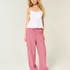 Pull-On Slub Pants