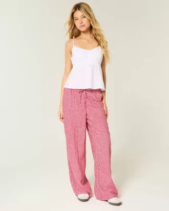 Pull-On Slub Pants