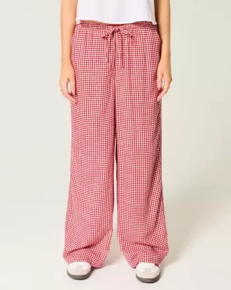 Pull-On Slub Pants