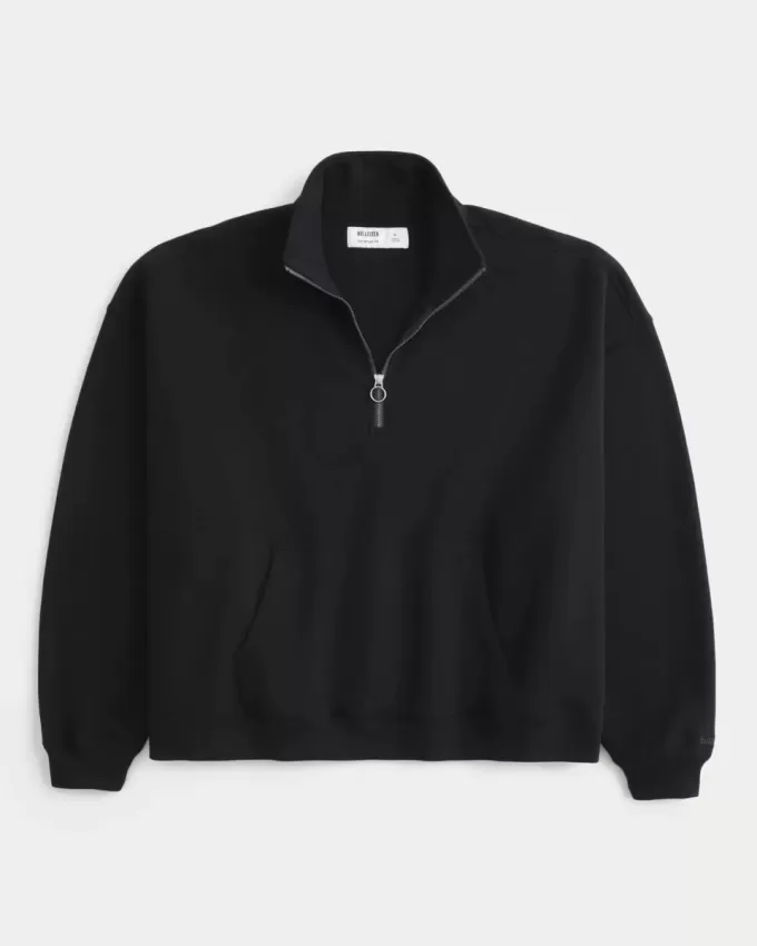 Rectangle Fit Quarter-Zip Sweatshirt