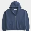 Rectangle Fit Zip-Up Hoodie