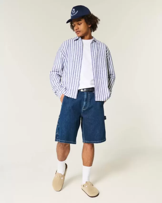 Relaxed Linen-Blend Shirt