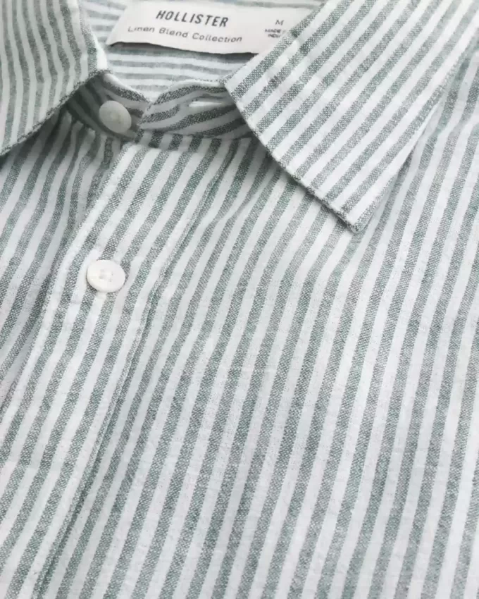 Relaxed Linen-Blend Shirt