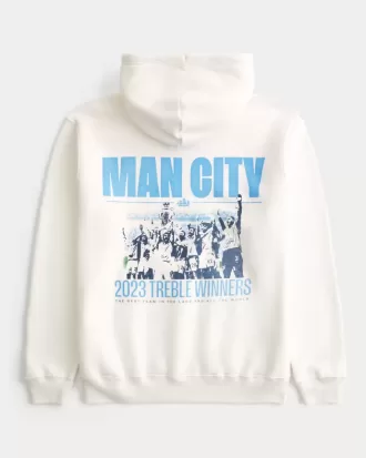 Relaxed Manchester City Graphic Hoodie