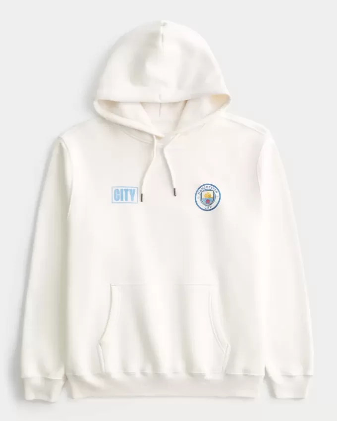 Relaxed Manchester City Graphic Hoodie