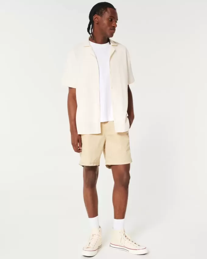 Relaxed Textured Short-Sleeve Shirt Relaxed Textured Short-Sleeve Shirt
