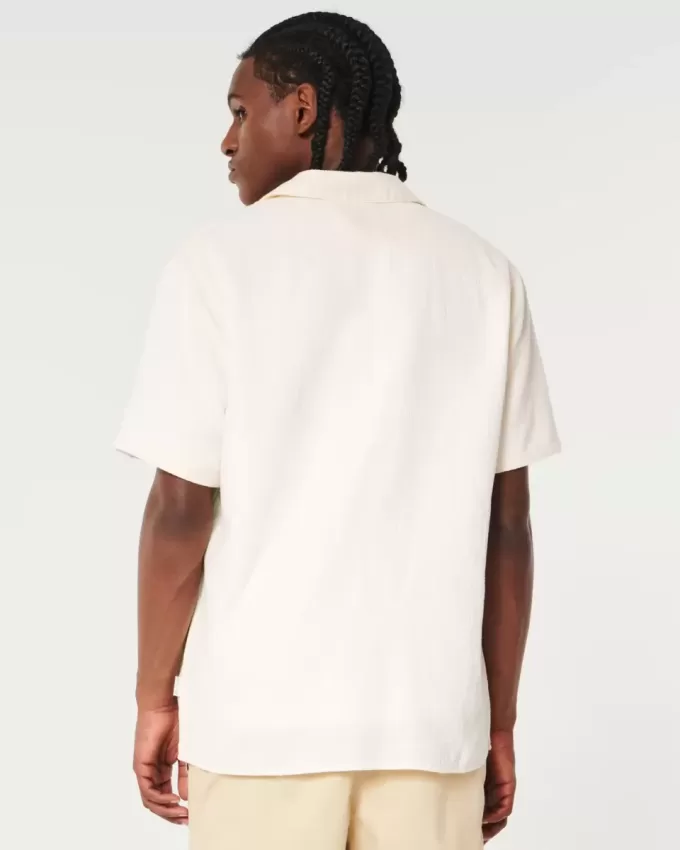 Relaxed Textured Short-Sleeve Shirt Relaxed Textured Short-Sleeve Shirt