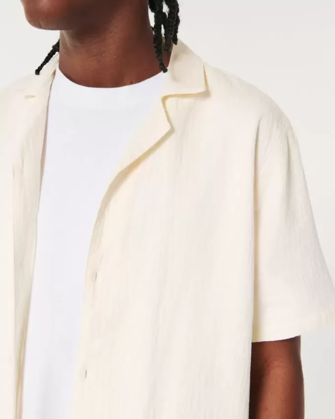 Relaxed Textured Short-Sleeve Shirt Relaxed Textured Short-Sleeve Shirt