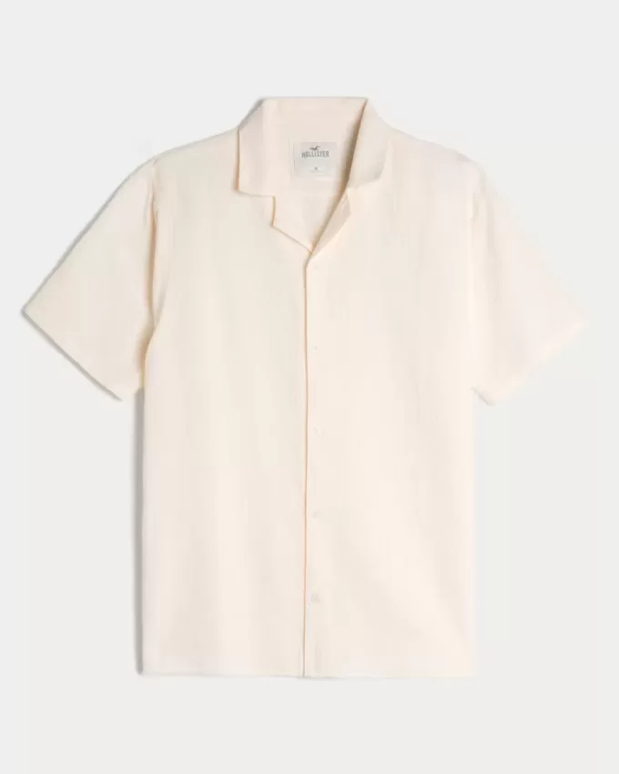 Relaxed Textured Short-Sleeve Shirt Relaxed Textured Short-Sleeve Shirt