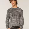 Relaxed Thermal Long-Sleeve Camo Crew Shirt
