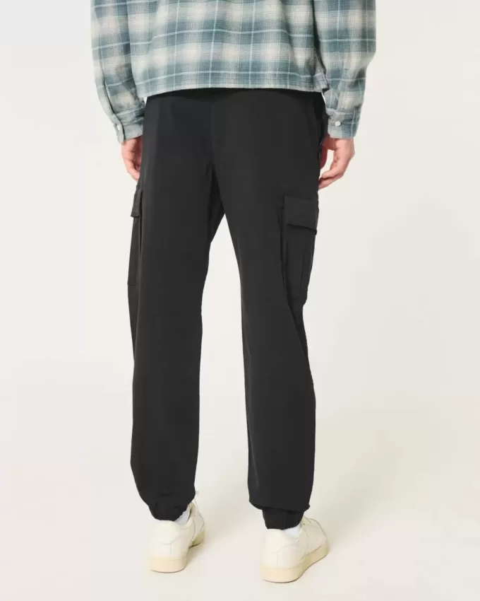 Relaxed Twill Cargo Joggers