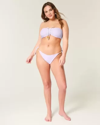 Reversible Side Tie Cheeky Bikini Bottom
