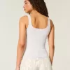 Ribbed Button-Through Square-Neck Tank Ribbed Button-Through Square-Neck Tank