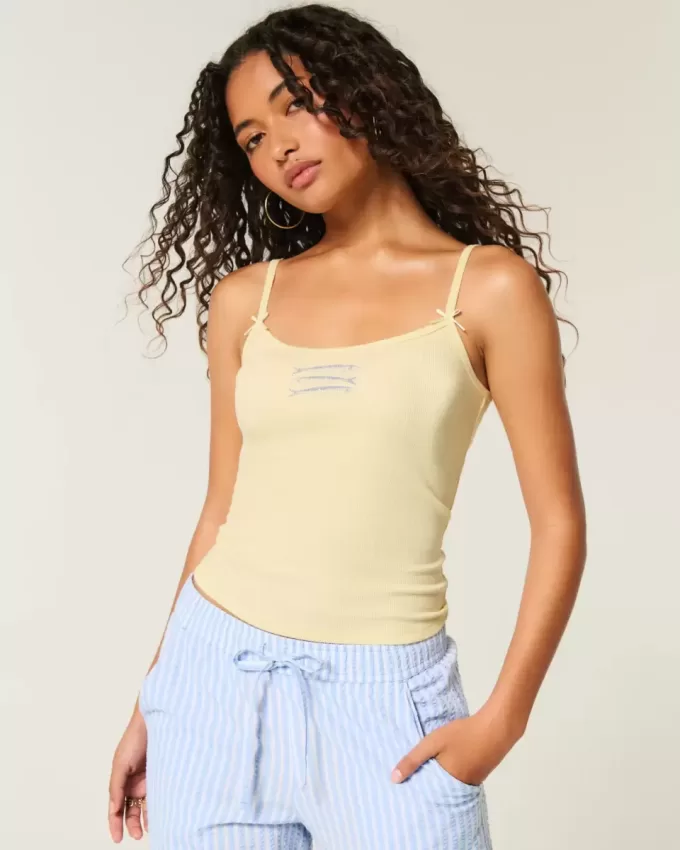 Ribbed Fish Graphic Cami
