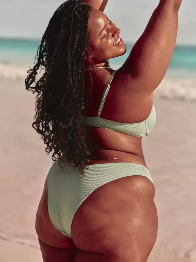 Ribbed High-Leg Cheekiest Bikini Bottom Ribbed High-Leg Cheekiest Bikini Bottom