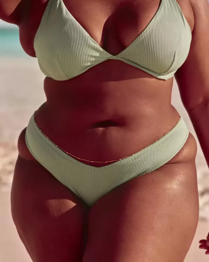 Ribbed High-Leg Cheekiest Bikini Bottom Ribbed High-Leg Cheekiest Bikini Bottom