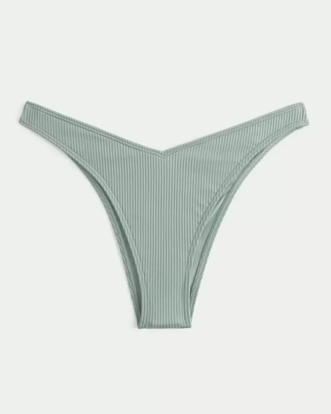 Ribbed High-Leg Cheekiest Bikini Bottom Ribbed High-Leg Cheekiest Bikini Bottom