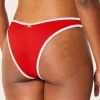 Ribbed High-Leg V-Waist Cheekiest Bikini Bottom