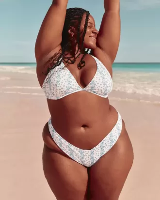 Ribbed High-Leg V-Waist Cheekiest Bikini Bottom