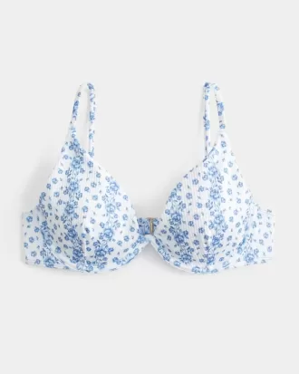 Ribbed Plunge Underwire Bikini Top