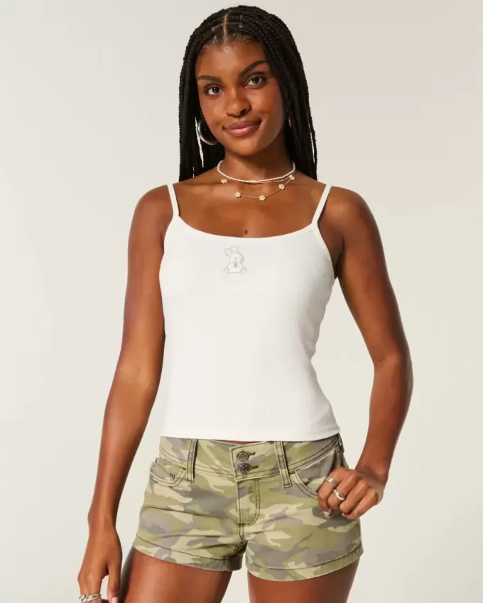 Ribbed Rabbit Graphic Cami