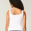Ribbed Seamless Fabric Square-Neck Tank Ribbed Seamless Fabric Square-Neck Tank