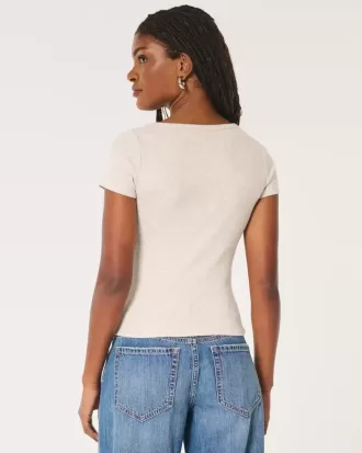 Ribbed Short-Sleeve Icon Henley