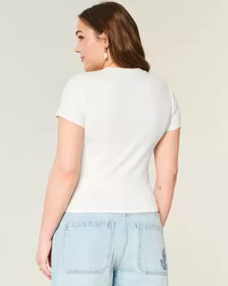 Ribbed Surf Club Graphic Baby Tee