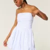 Ruched Bubble Skort Dress