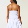 Ruched Bubble Skort Dress
