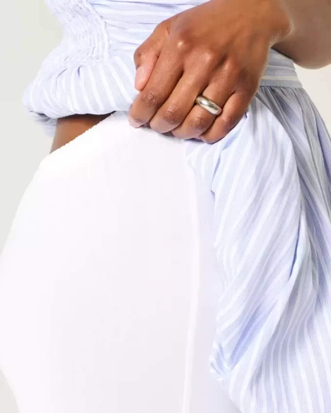 Ruched Bubble Skort Dress