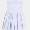 Ruched Bubble Skort Dress