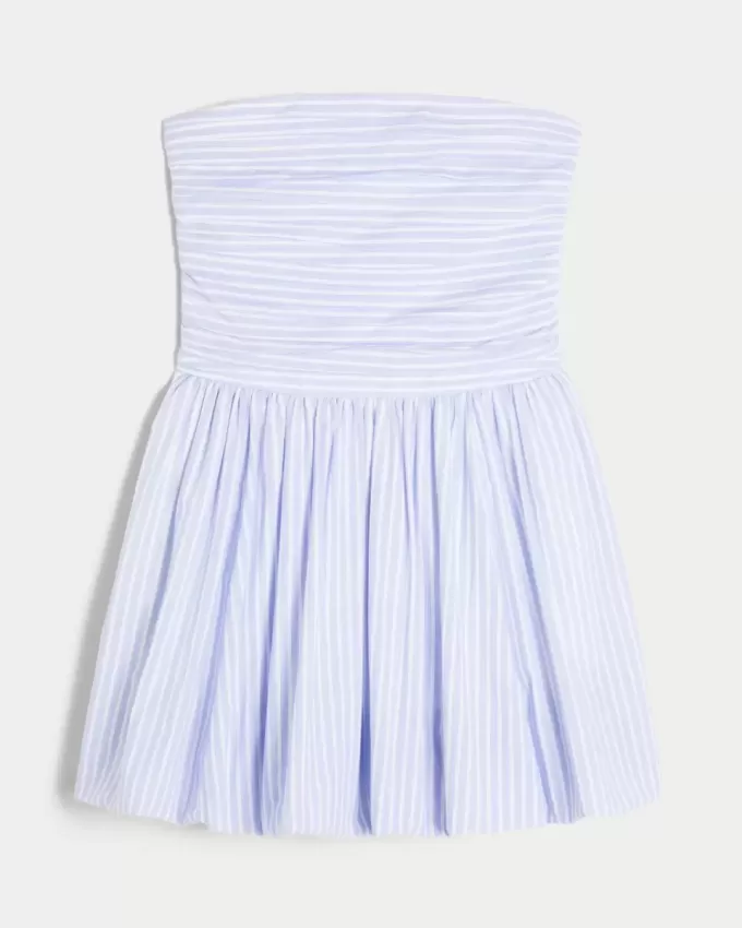 Ruched Bubble Skort Dress