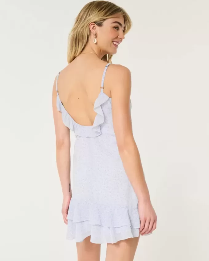 Ruffle Chiffon Mini Dress Ruffle Chiffon Mini Dress