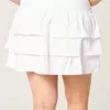 Ruffle Knit Mini Skort