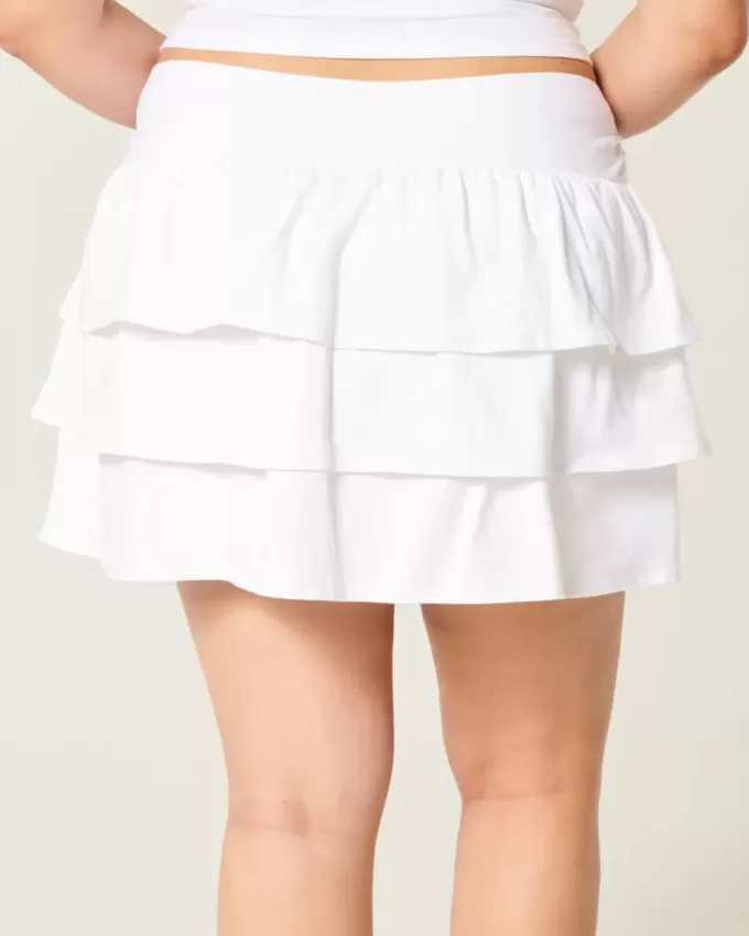 Ruffle Knit Mini Skort