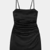 Satin Back Bow Bodycon Dress Satin Back Bow Bodycon Dress