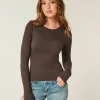 Seamless Fabric Long-Sleeve Crew Top Seamless Fabric Long-Sleeve Crew Top