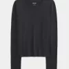 Seamless Fabric Long-Sleeve Crew Top