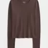 Seamless Fabric Long-Sleeve Crew Top Seamless Fabric Long-Sleeve Crew Top