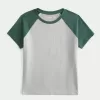 Seamless Fabric Longline Crew Baby Tee