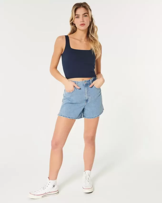 Seamless Fabric Square-Neck Tank