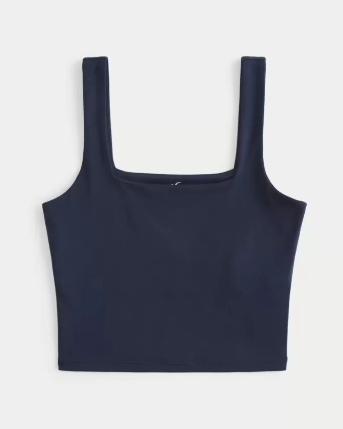 Seamless Fabric Square-Neck Tank