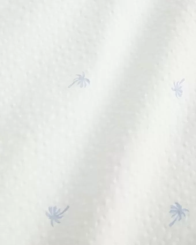 Seersucker Baggy Pull-On Pants